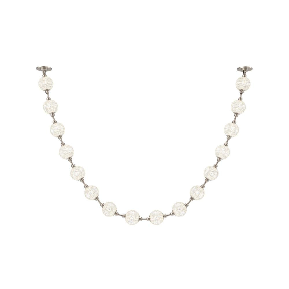 Marni 16 Head Polished Nickel LED Pendant