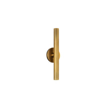 Load image into Gallery viewer, Mason 16-in Vintage Brass LED Wall Sconce