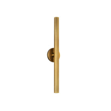 Load image into Gallery viewer, Mason 24-in Vintage Brass LED Wall Sconce