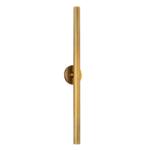 Load image into Gallery viewer, Mason 32-in Vintage Brass LED Wall Sconce