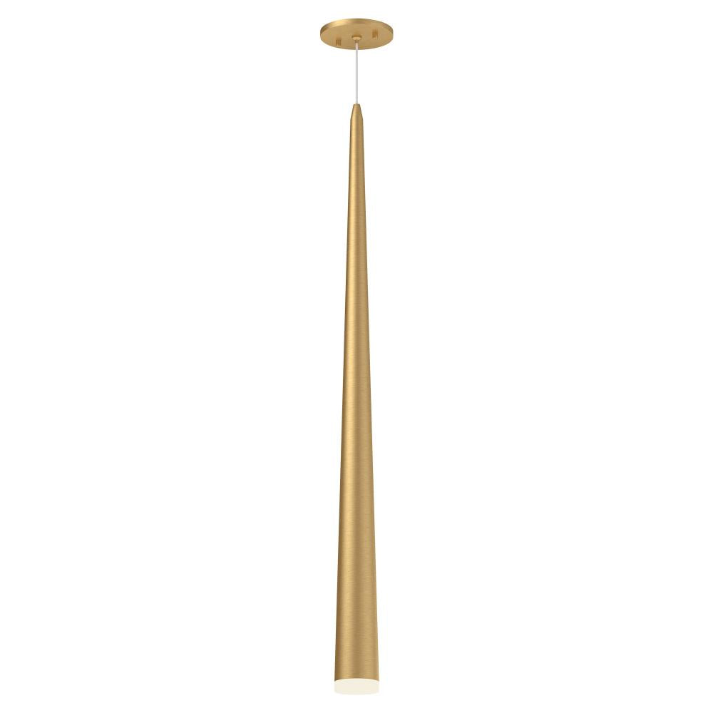 Mina 36-in Brushed Gold LED Pendant