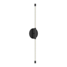 Load image into Gallery viewer, Motif 26-in Black LED Wall Sconce