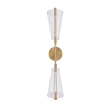 Load image into Gallery viewer, Mulberry 29-in Brushed Gold/Light Guide LED Wall Sconce