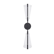 Load image into Gallery viewer, Mulberry 29-in Black/Light Guide LED Wall Sconce