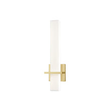 Load image into Gallery viewer, Nepal 18-in Brushed Gold LED Wall Sconce