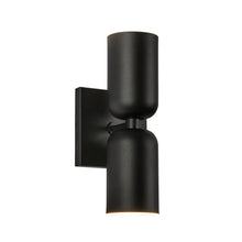 Load image into Gallery viewer, Nola 12-in Black 2 Lights Wall Sconce