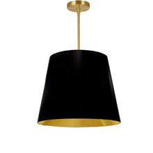 Load image into Gallery viewer, 1LT Oversized Drum Pendant Medium, BK/GLD Shade