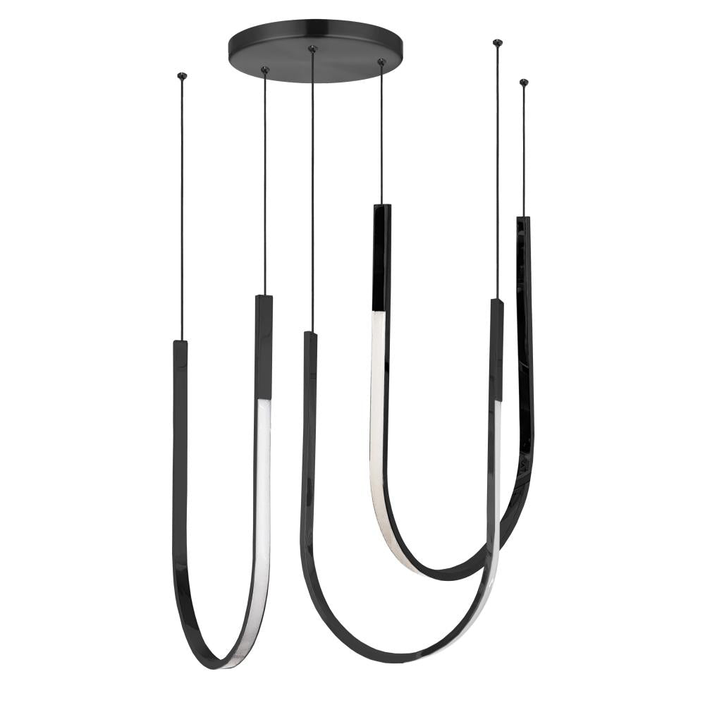 62W Horiz Pendant, MB w/ WH Silicone Diffuser