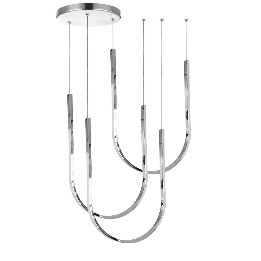 62W Horiz Pendant, PC w/ WH Silicone Diffuser