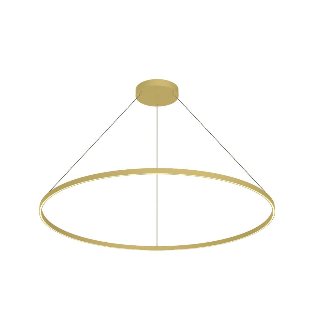 Cerchio 60-in Brushed Gold LED Pendant