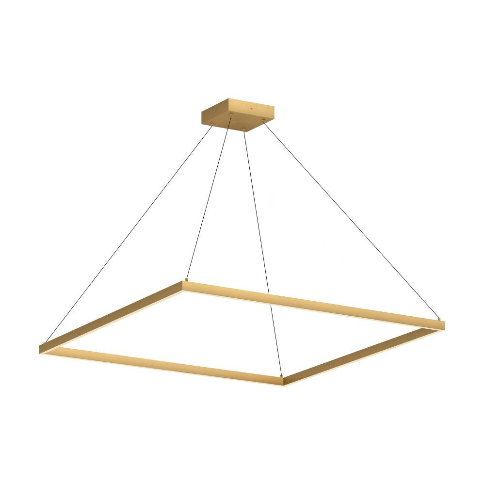 Piazza 48-in Brushed Gold LED Pendant