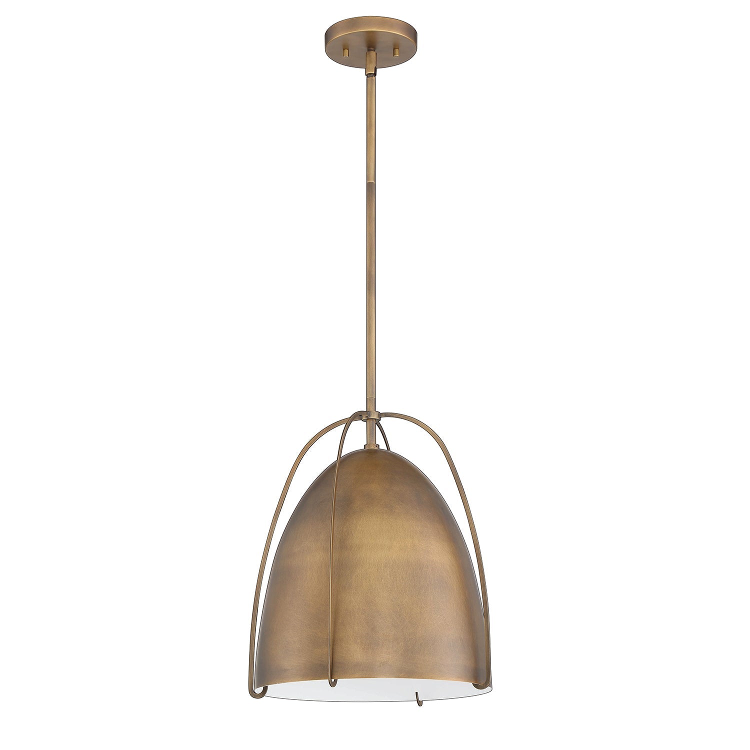 ALINA 1-Light Brass Pendant - Brass