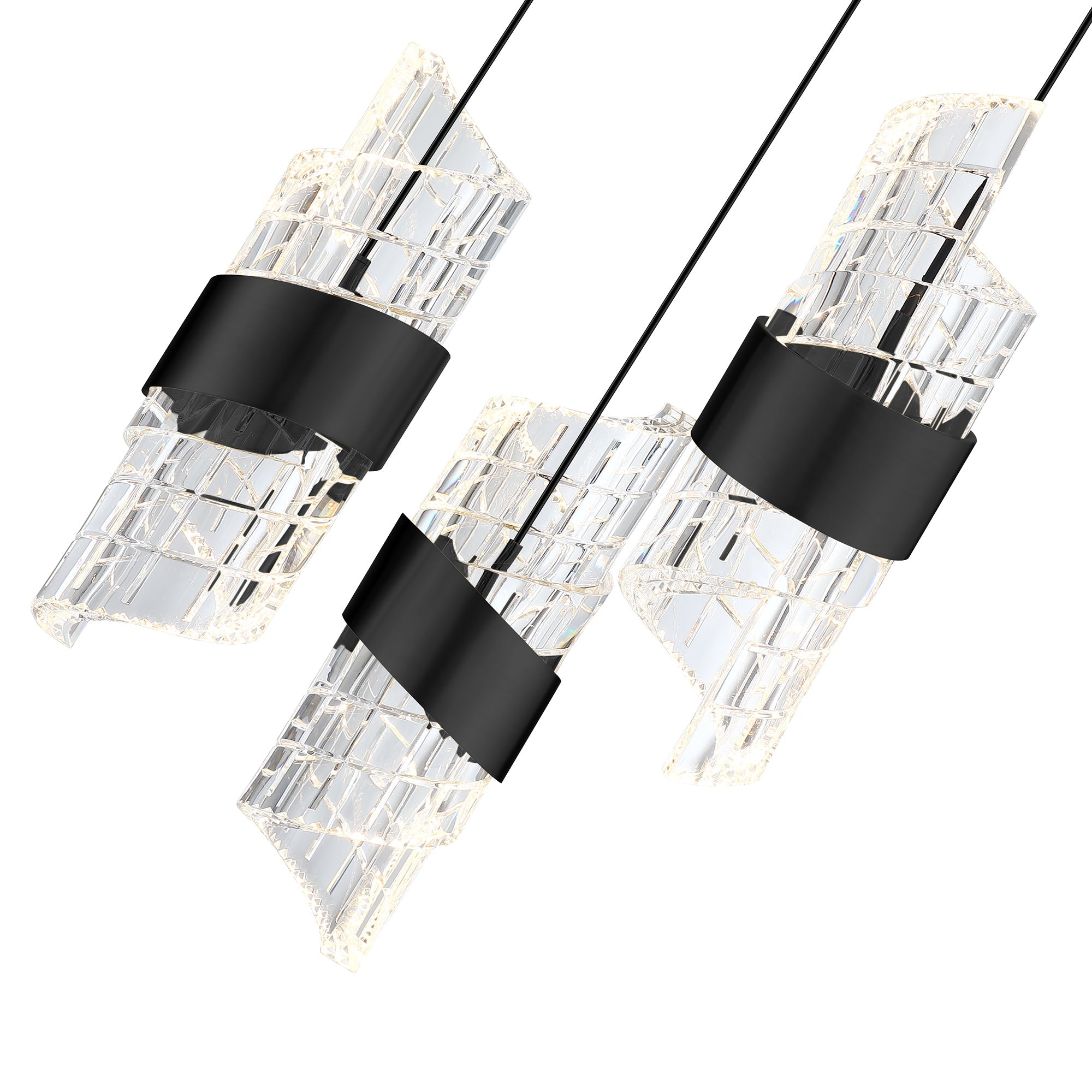 SILHOUETTES 13-Light LED Pendant Pan - 3LPA-BLK