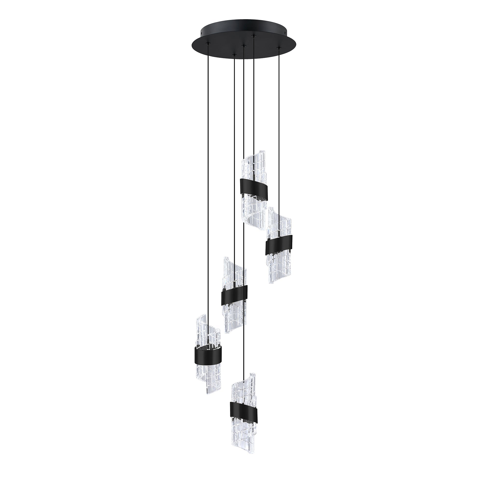 SILHOUETTES 13-Light LED Pendant Pan - 5LPA-BLK