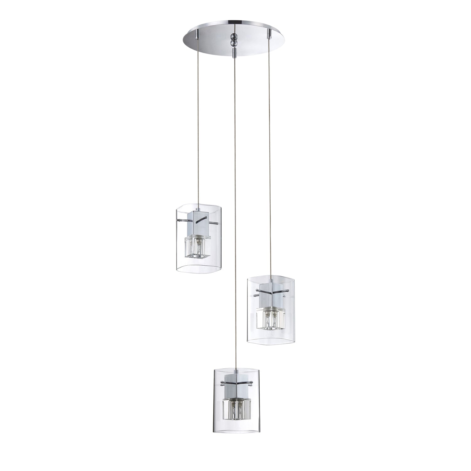 METRO series 1-Light Chrome Pendant - 3LPA-CH