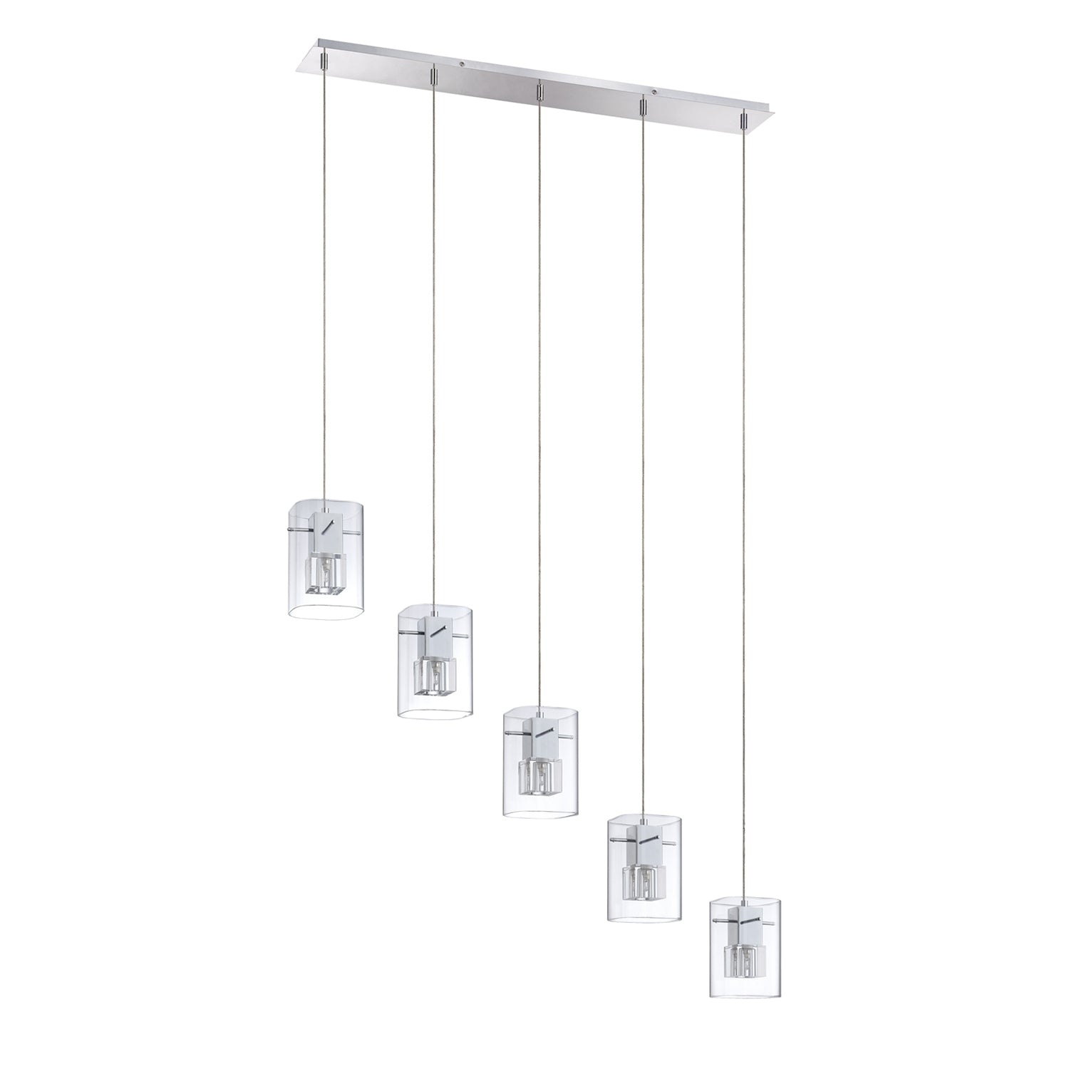 METRO series 1-Light Chrome Pendant - 5LBR-CH