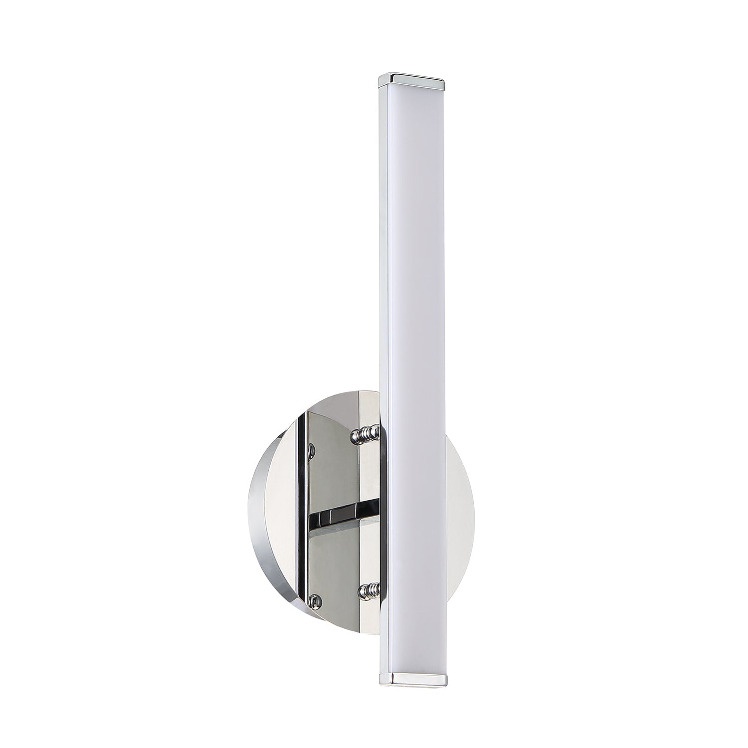 STRAIT-UP series 13 inch LED Chrome Wall Sconce with Outward light direction - Default Title