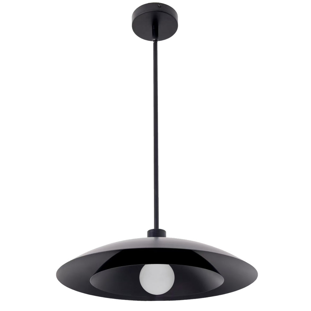 1LT Pendant, AGB w/ MB Metal Shade