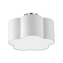 Load image into Gallery viewer, 3LT Incandescent Flush Mount, PC w/ White Shade