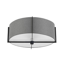 Load image into Gallery viewer, 3LT Incandescent Semi-Flush Mount, MB w/ GRY Shade
