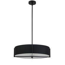 Load image into Gallery viewer, 4LT Incandescent Pendant, MB w/ BK Shade
