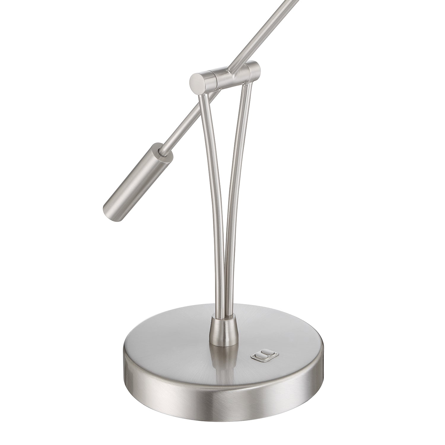 LAHOYA Black & Satin Nickel Desk Lamp - Satin Nickel