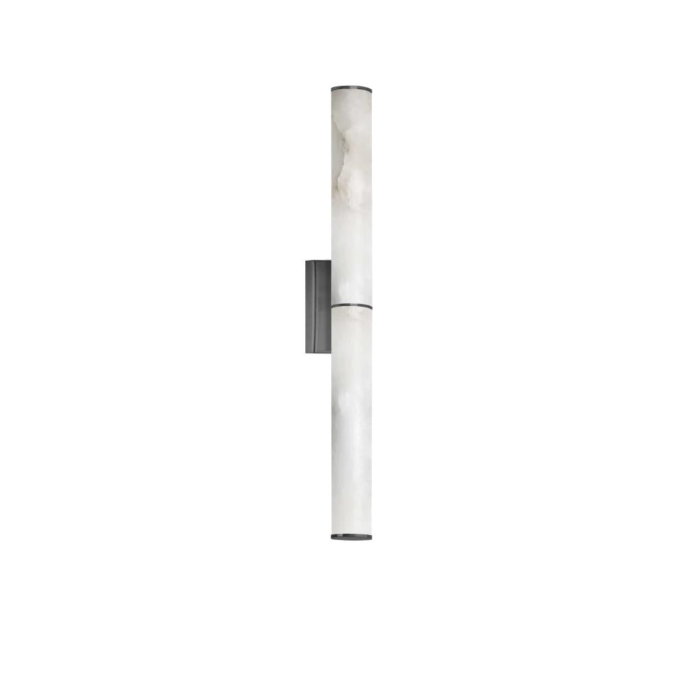 20W Wall Sconce, MB w/ faux Alabaster