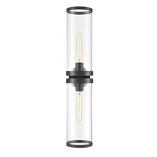 Load image into Gallery viewer, Revolve Ii Clear Glass/Urban Bronze 2 Lights Wall/Vanity