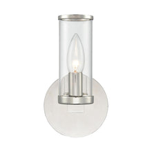 Load image into Gallery viewer, Revolve Clear Glass/Polished Nickel 1 Light Wall/Vanity
