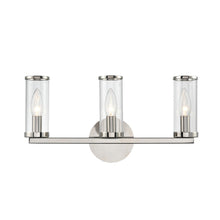 Load image into Gallery viewer, Revolve Clear Glass/Polished Nickel 3 Lights Wall/Vanity