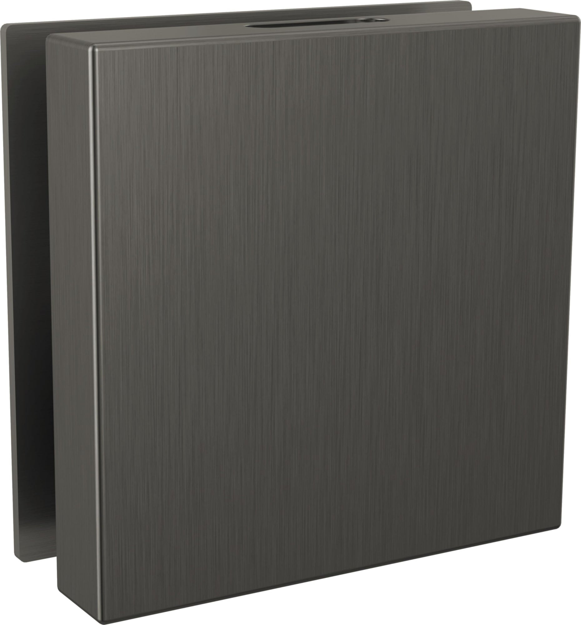 SQUARE STEAM HEAD BLACK STAINLESS