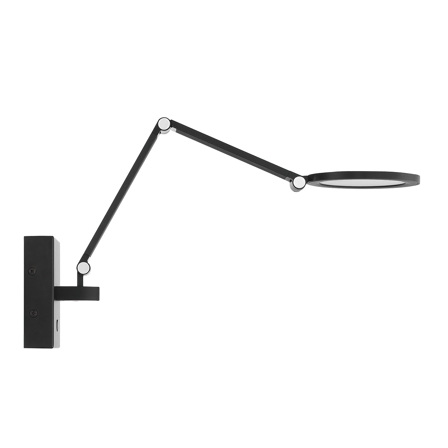 ROUNDO Aluminum LED Swing Arm - Black