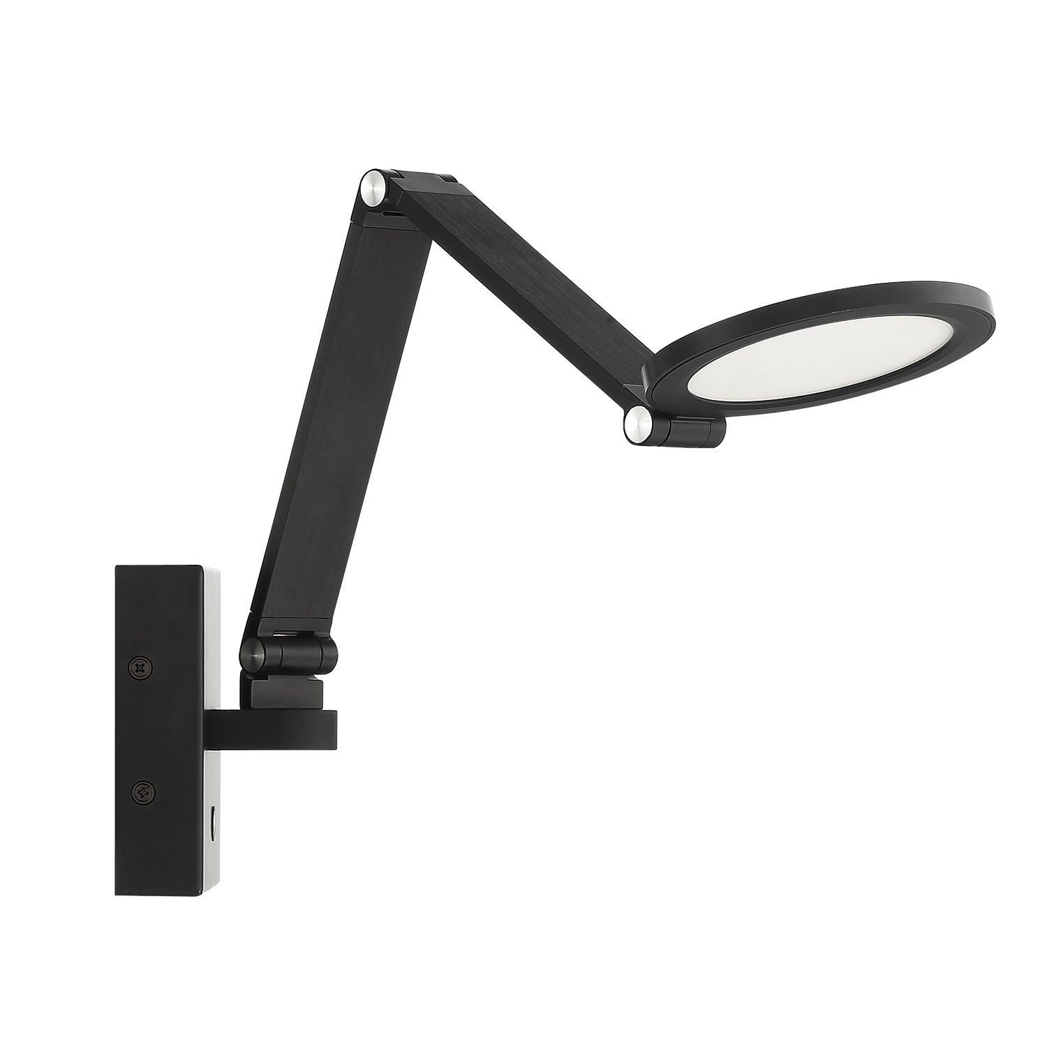 ROUNDO Aluminum LED Swing Arm - Black
