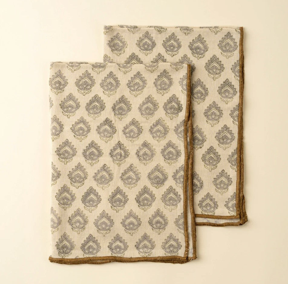 Ritika Block Print Tea Towels S/2