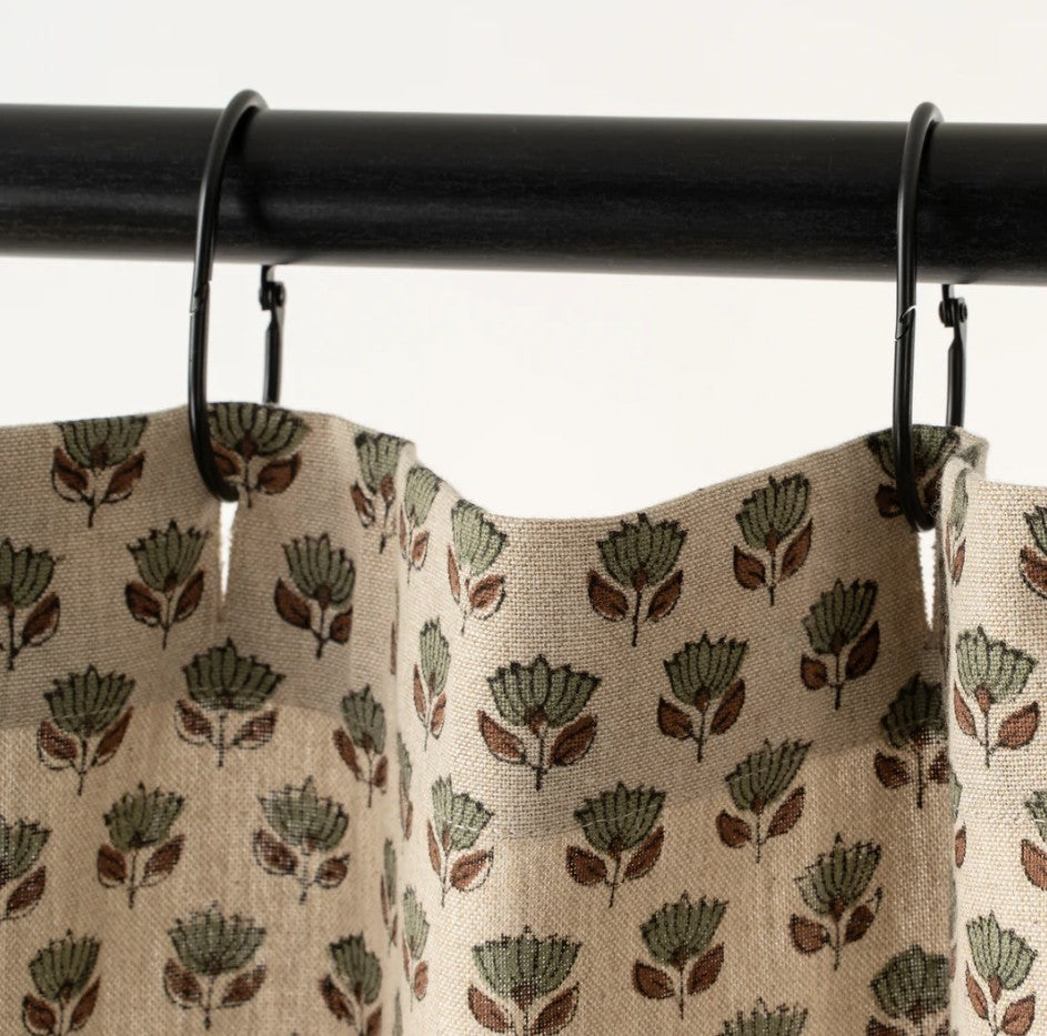 Indaba Block Print Shower Curtains
