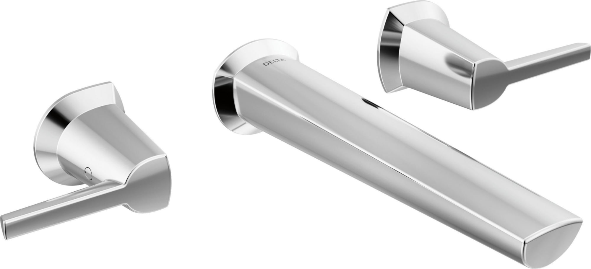 TWO HANDLE WALL MOUNT BATHROOM FAUCET