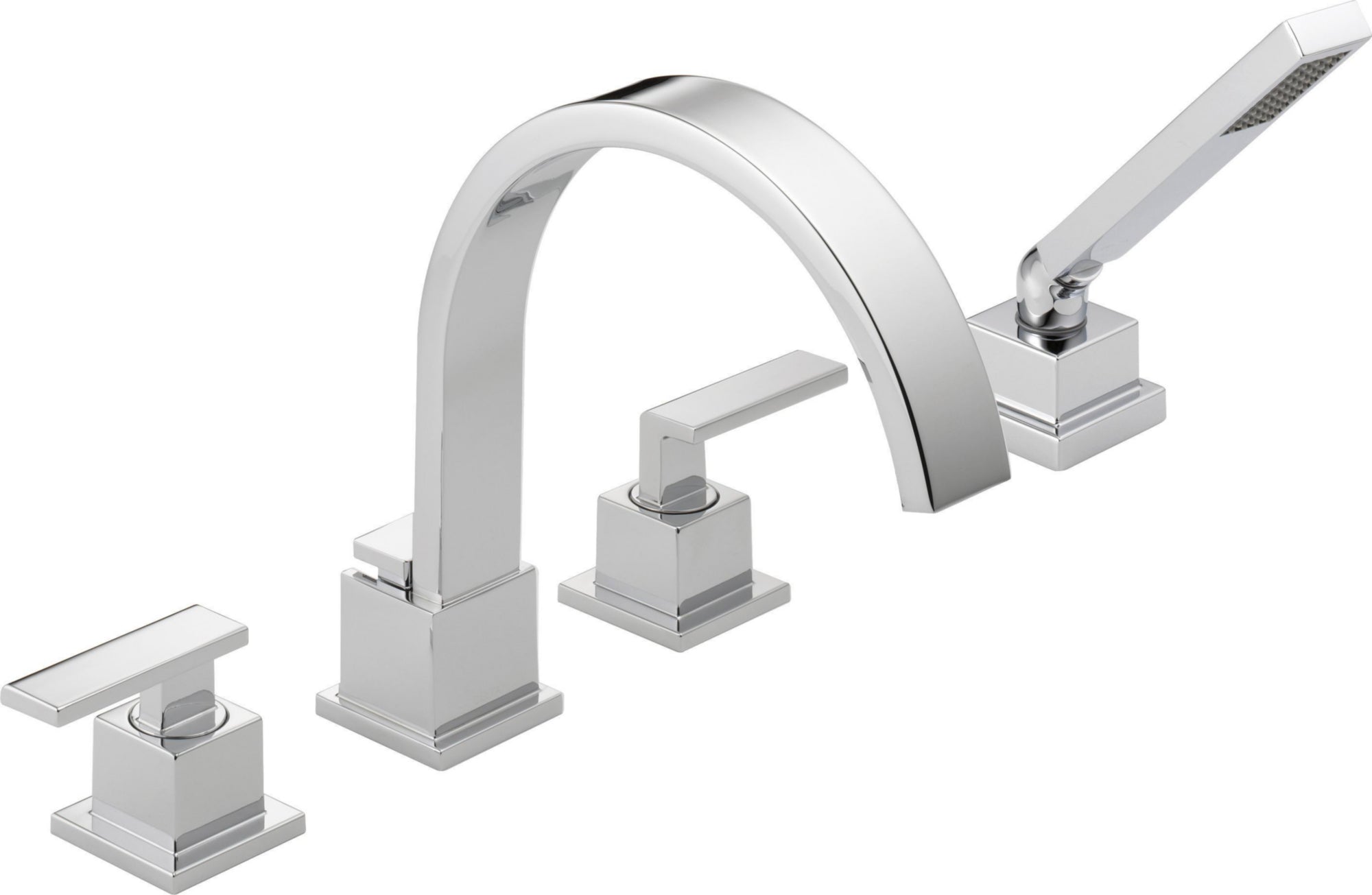 VERO: ROMAN TUB WITH HANDSHOWER TRIM
