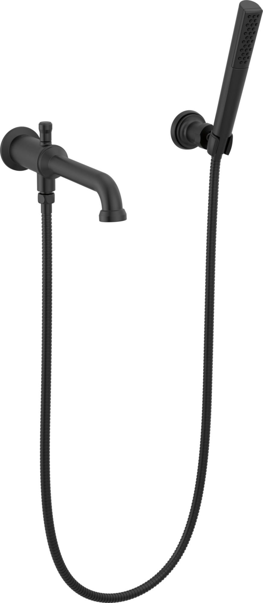 WALL MOUNT TUB FILLER TRIM WITH HAND SHO