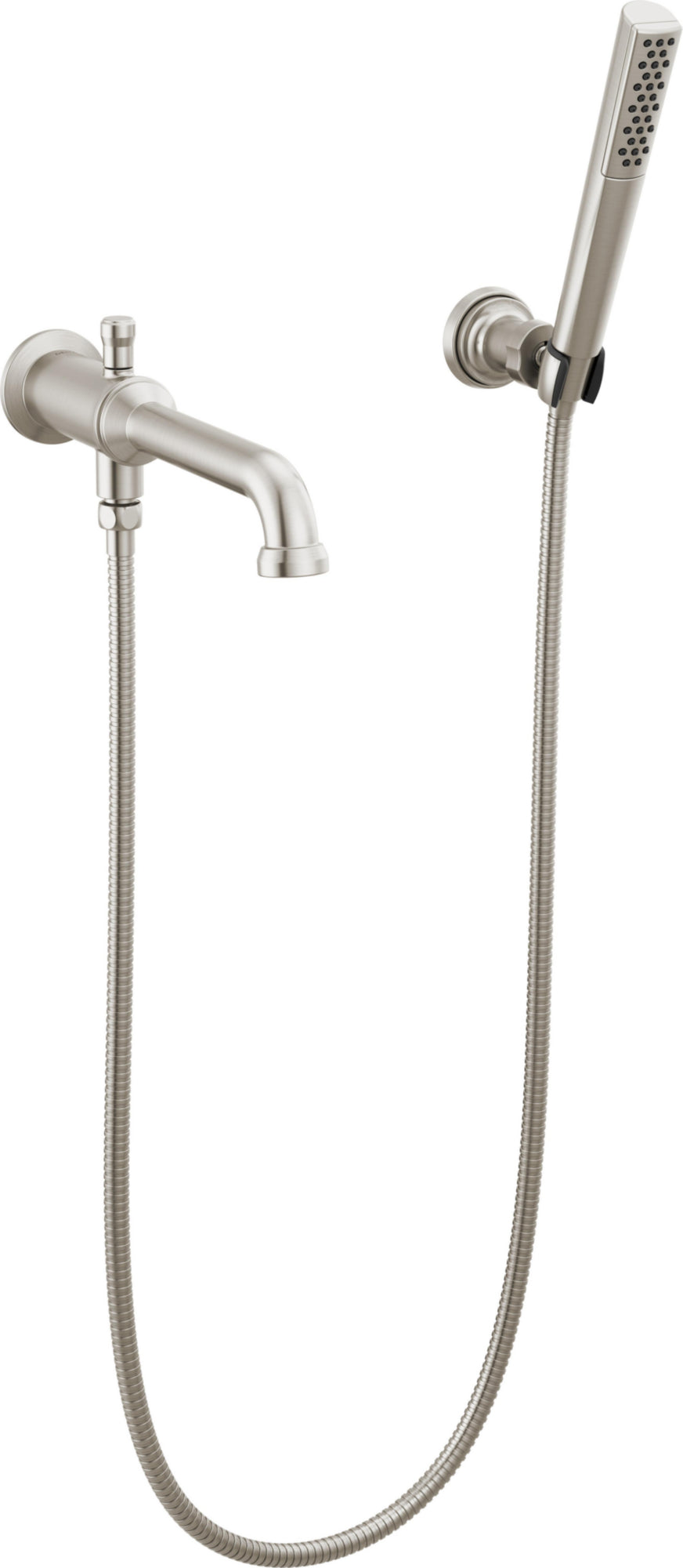 WALL MOUNT TUB FILLER TRIM WITH HAND SHO
