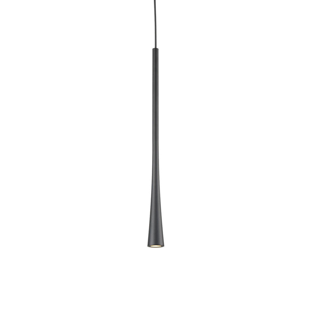 Taper 16-in Black LED Pendant