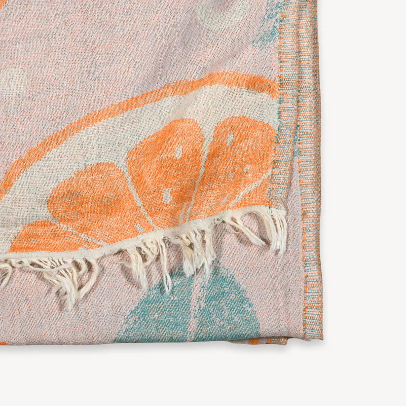 Orange and Leaf Towel