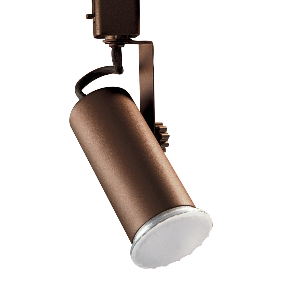 Line Voltage Universal track cylinder in a Black finish for use with Med. Base Lamps - ORB