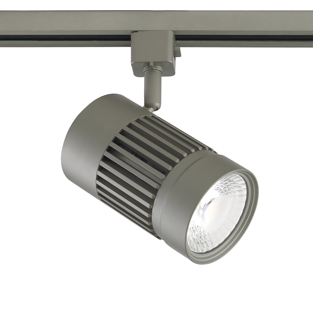 10 watt Integrated LED Track cylinder in a Black finish - 04-BST