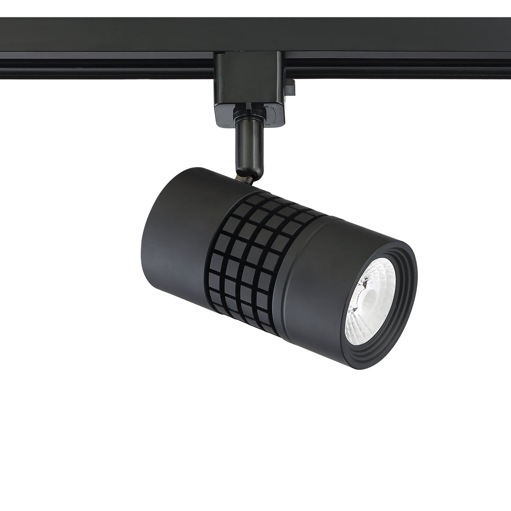 10 watt Integrated LED Track cylinder in a Black finish - 05-BLK