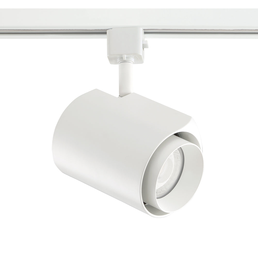 10 watt Integrated LED Track cylinder in a Black finish - 10-WH