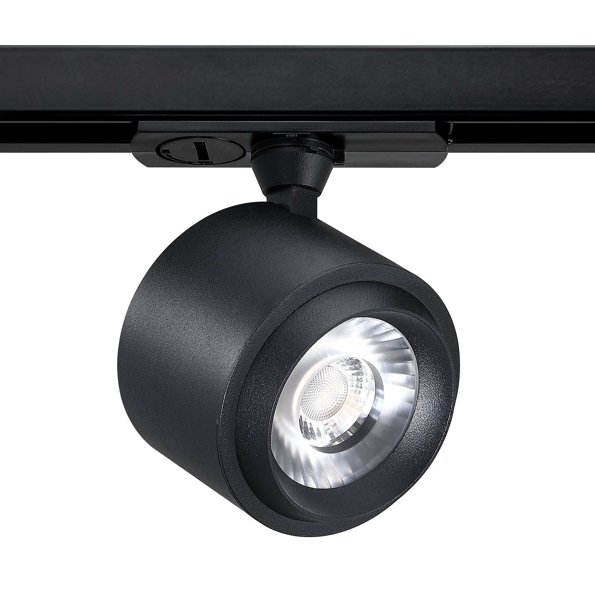 10 watt Integrated LED Track cylinder in a Black finish - 57-BLK
