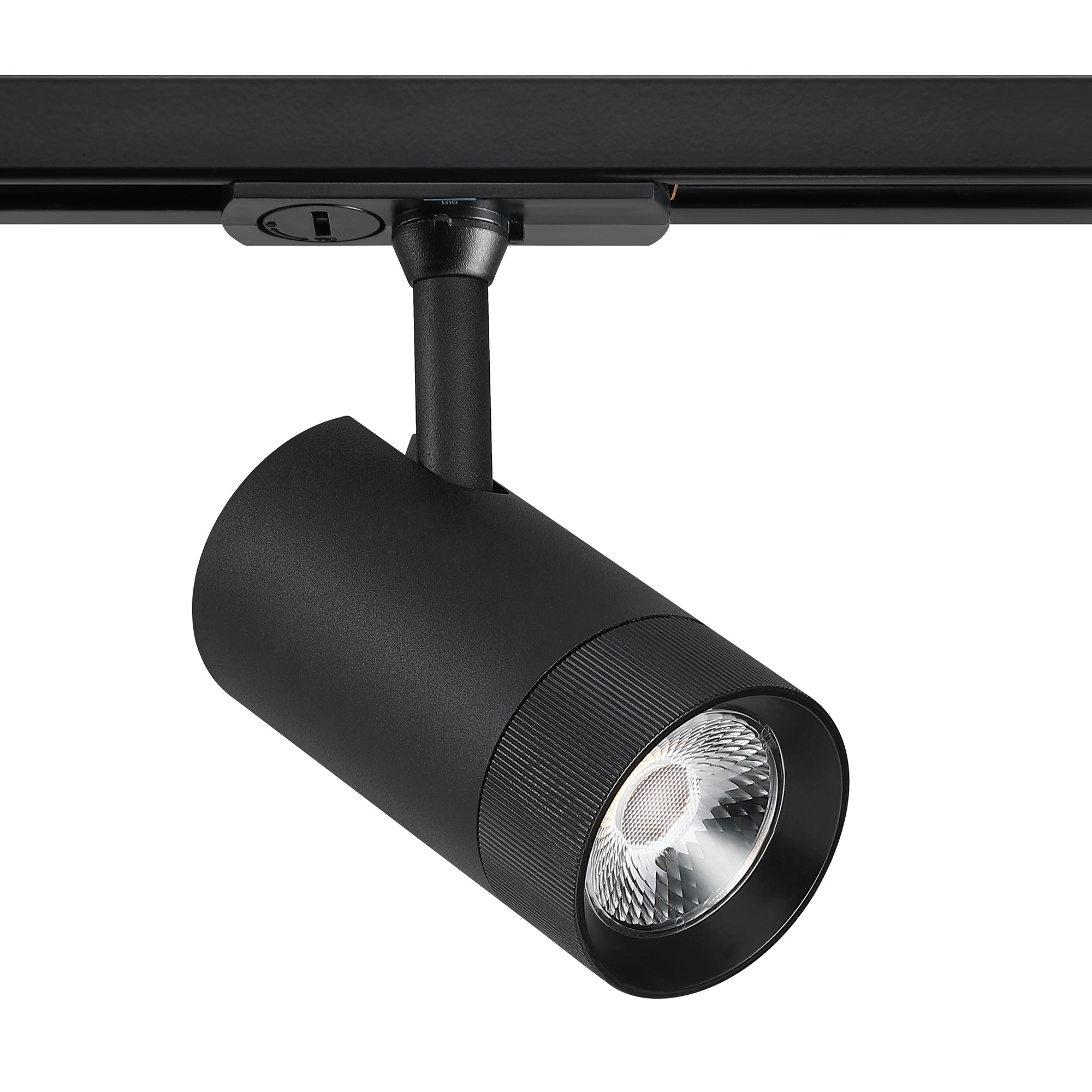 10 watt Integrated LED Track cylinder in a Black finish - 61-BLK