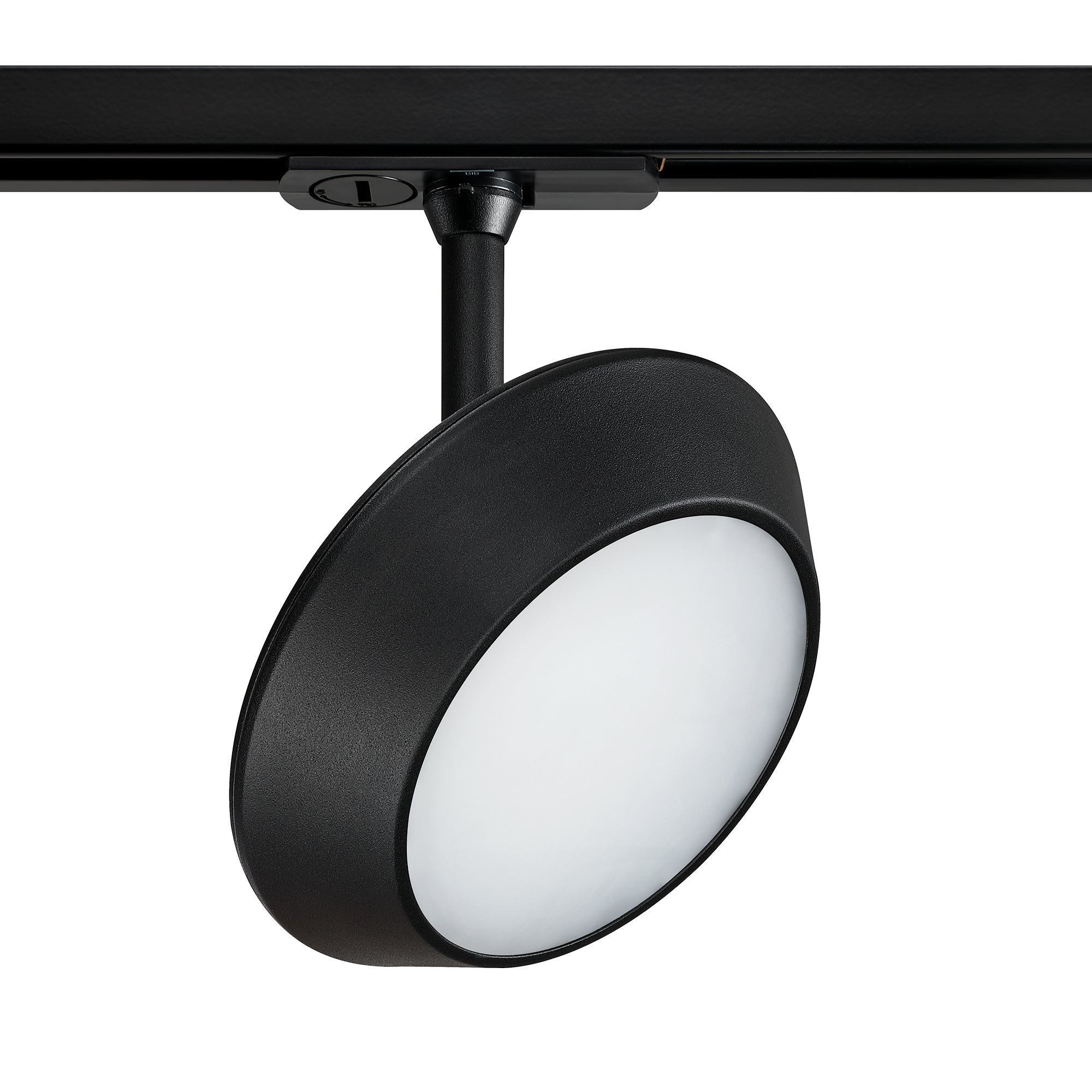 10 watt Integrated LED Track cylinder in a Black finish - 62-BLK