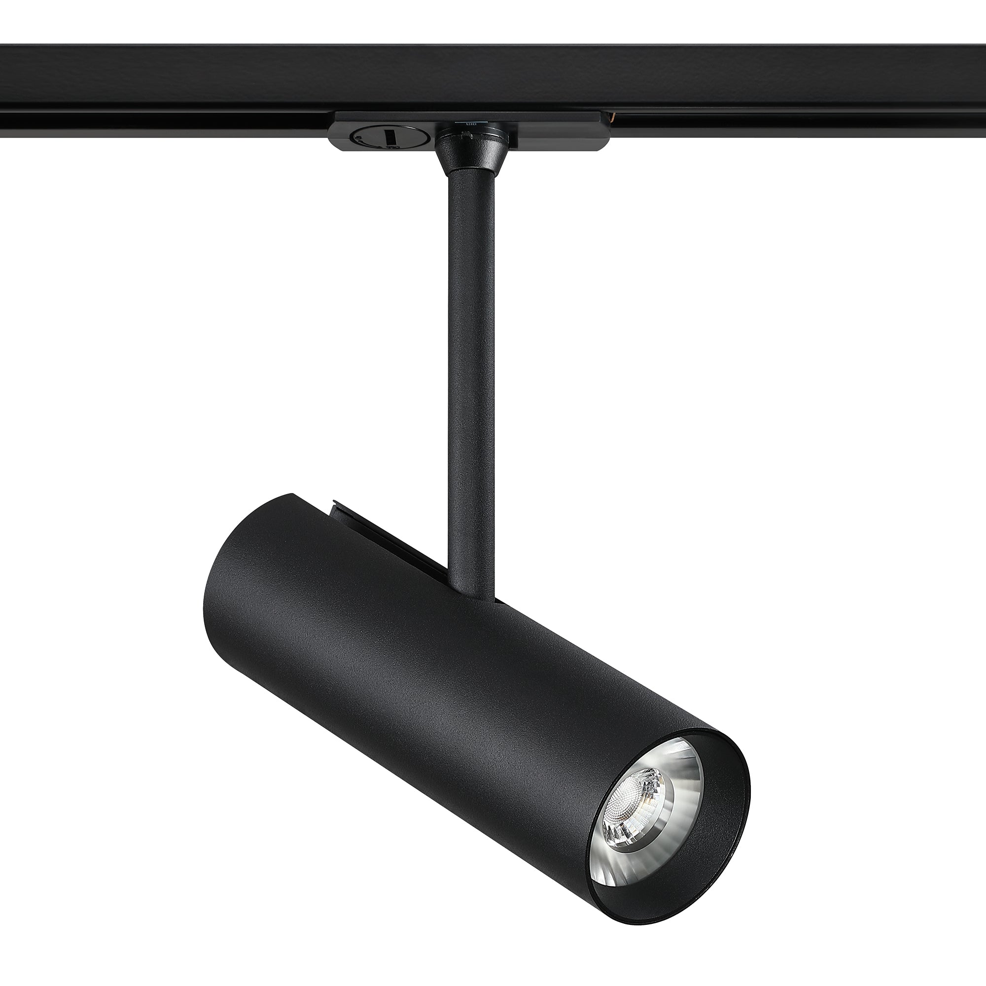 10 watt Integrated LED Track cylinder in a Black finish - 63-BLK