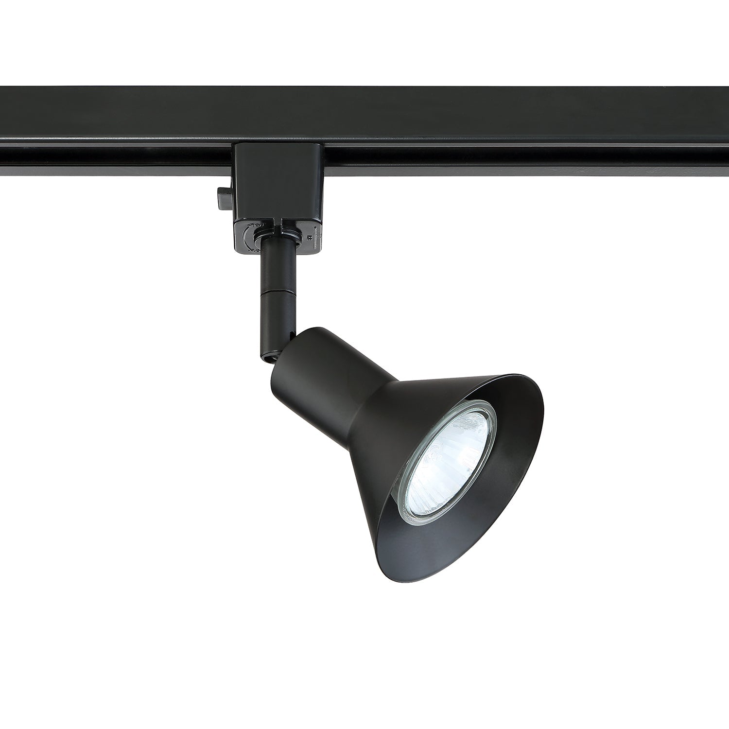 Line voltage track head cylinder in an Oil Rubbed Bronze finish for use with GU-10 base lamps - 17-BLK